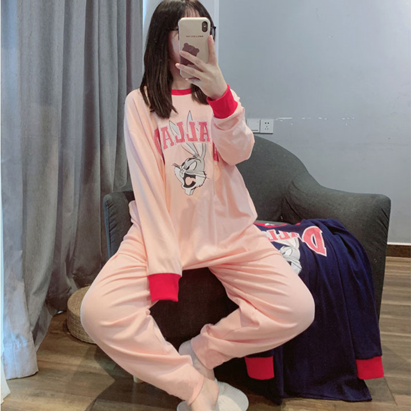睡衣女士春秋季长袖长裤卡通可爱甜美学生家居服2022年新款两件套,淘宝优惠券,粉丝福利购,淘宝优惠卷
