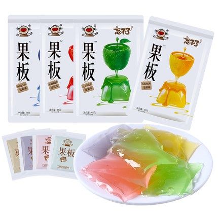 ㊙忘不了果板果冻片儿童布丁果冻条学生多口味水果果味怀旧休闲_虎窝淘