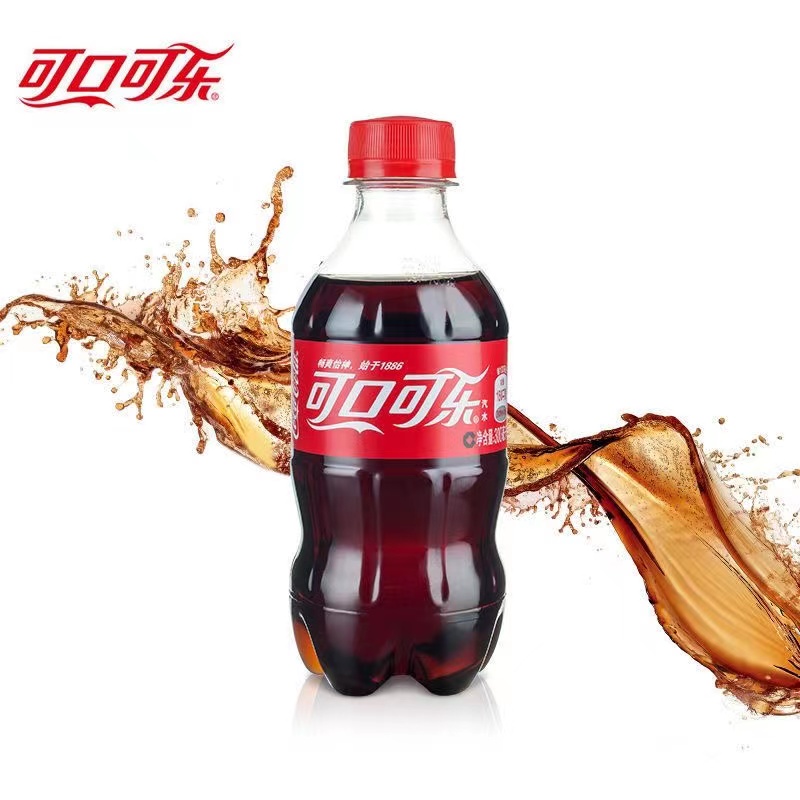 Coca-Cola/可口可乐【包邮】300ml*6瓶碳酸汽水方便携带小瓶装