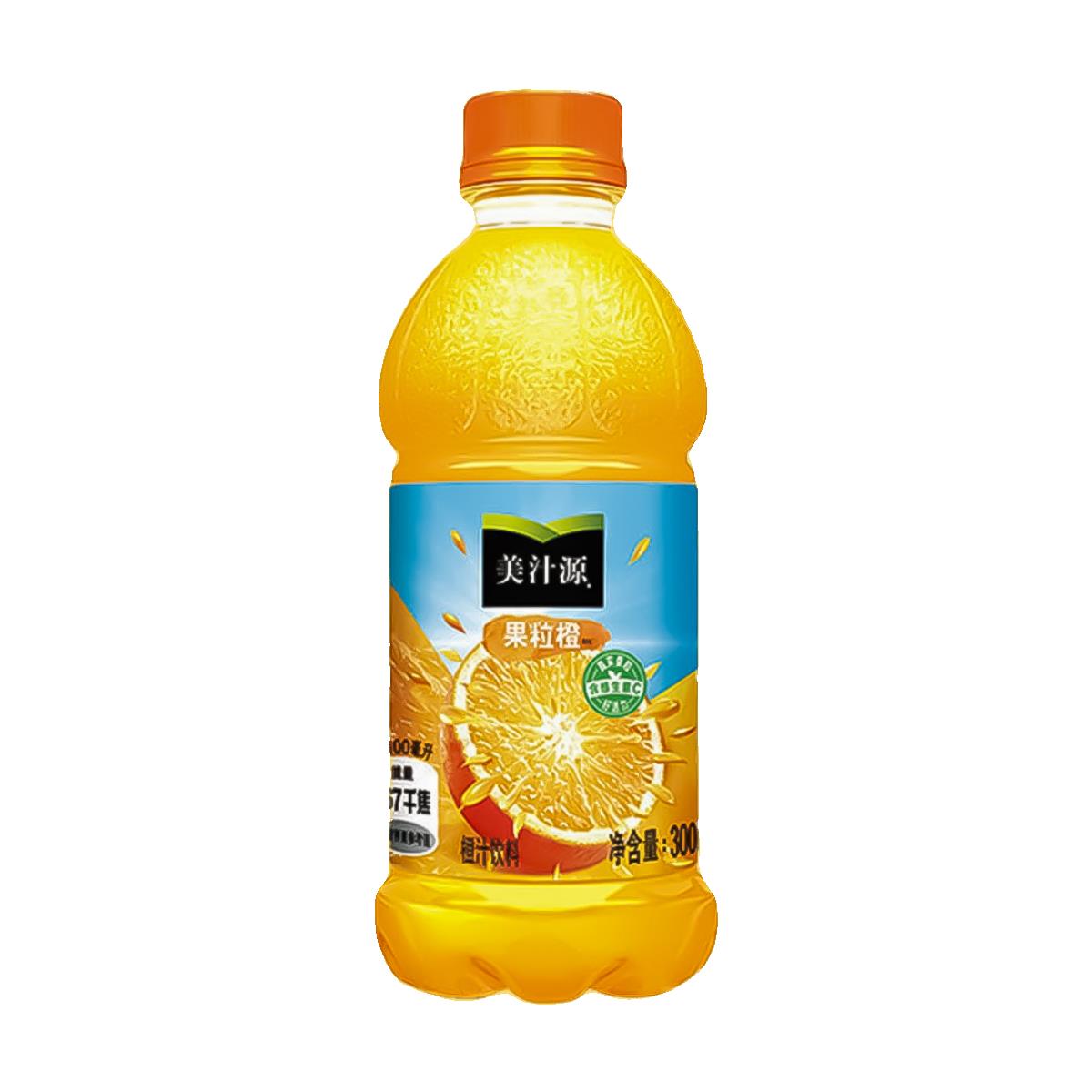 可口可乐美汁源果粒橙300ml6小瓶装整箱12瓶果味饮料橙子果汁-k - 图3