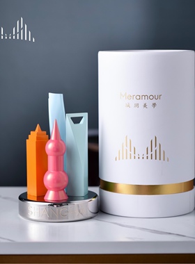 抽象创意摆件树脂与金属轻奢模型