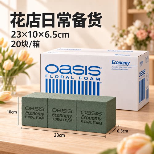 奥赛斯花泥oasis经济型花泥20块装插花湿花泥鲜花泥插花DIY花艺师 - 图3
