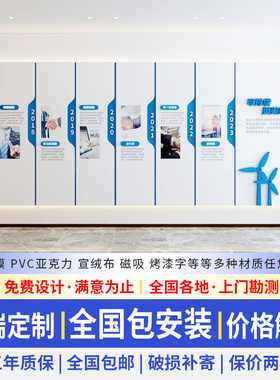高端定制企业文化墙形象墙贴