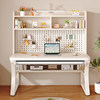 Perforated board desk bookshelf integrated table home computer desk