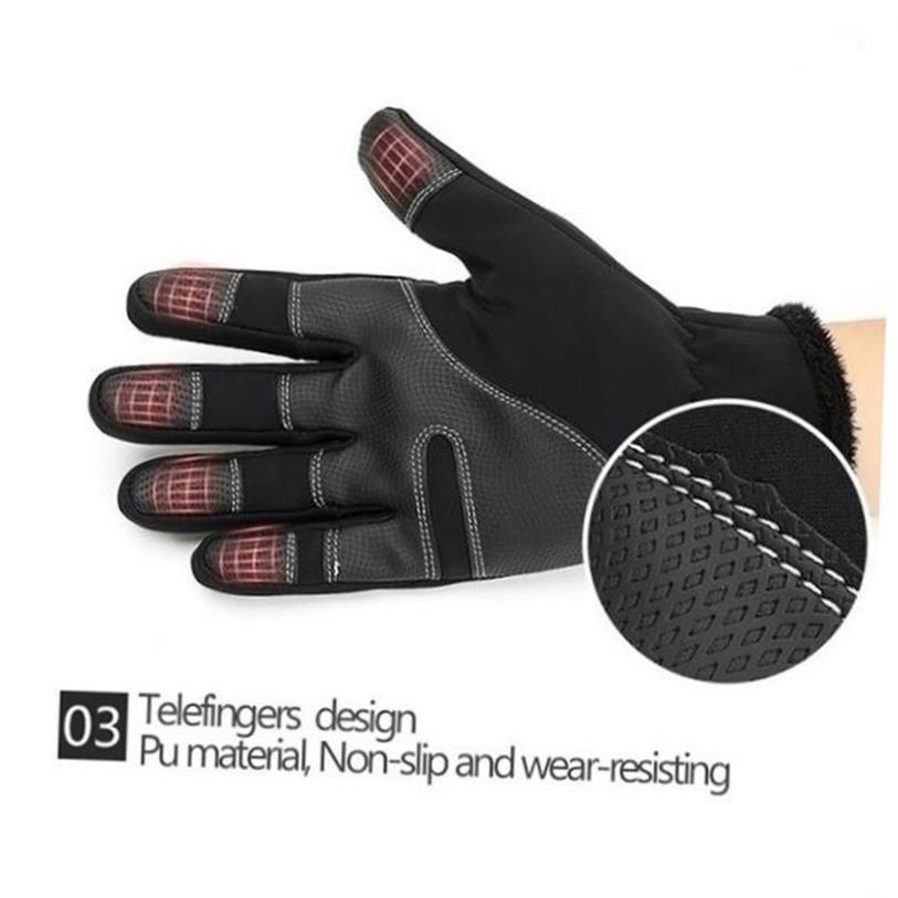 Winter Gloves Waterproof Thermal Touch Screen windproof 手套 - 图0