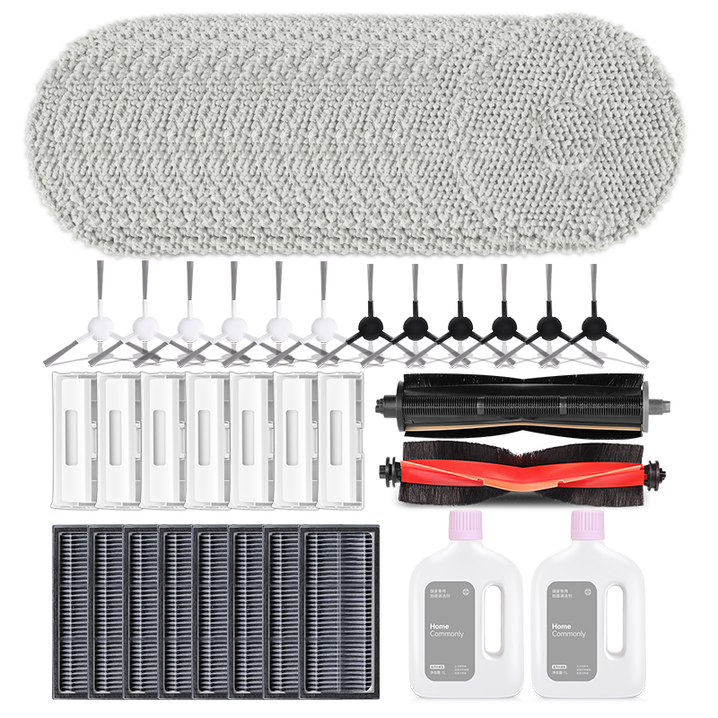 适配小米h40配件米家D101CN扫地机器人耗材滚刷滤网拖抹布集尘袋 - 图3