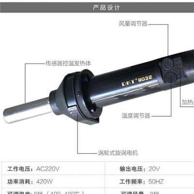 工业台机热小型家用烘风机修迷你汽车卡箱你可调温加热塑料 - 图0