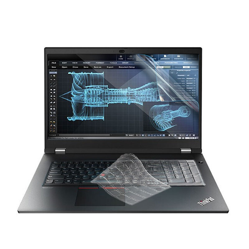 联想Thinkpad P17键盘保护膜P17防水防尘键盘保护套17.3寸防蓝光防反光屏幕膜i7/i9 移动图形工作站键盘膜 - 图0