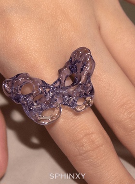 指环不规则肌理原创设计