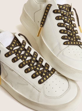 GoldenGoose金色星星深灰色鞋带