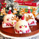 Christmas cocoa flavor cartoon cookie cake decoration ornaments