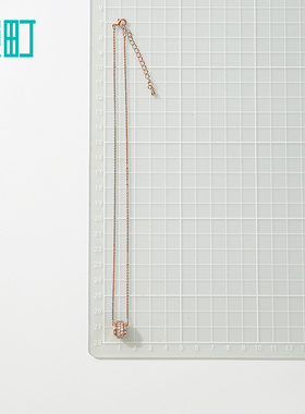 畹町精致玫瑰金项链高级感轻奢小众颈链锁骨链女配饰