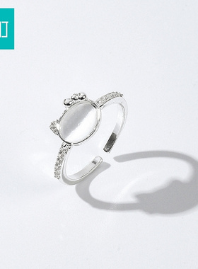 畹町可爱蝴蝶结猫咪戒指