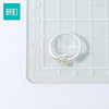Wanding light luxury full-set diamond mermaid tail ring ins ocean style adjustable thin ring gift open ring