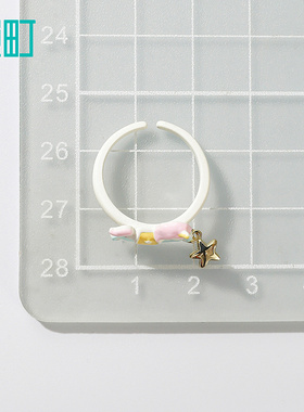 畹町少女独角兽开口戒指