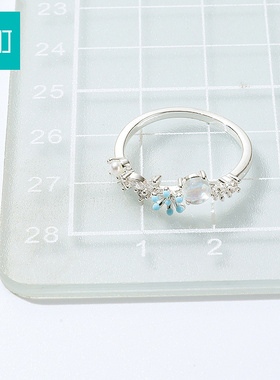 畹町春日花园戒指开口可调节女小众设计指环轻奢高级感配饰