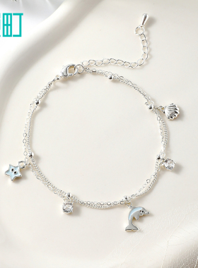 畹町春季梦幻海洋双层项链高级感轻奢小众送女友礼物