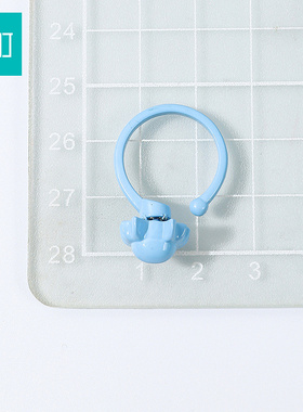 畹町蓝色小怪物戒指