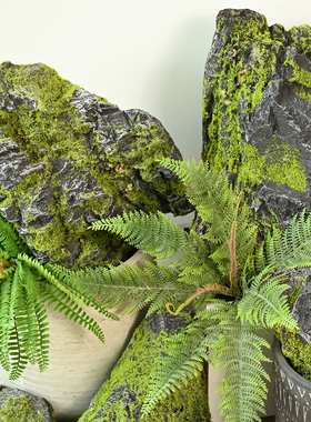 仿真苔藓石头造景室内园林假山舞台装饰品青苔泡沫假石头道具摆件