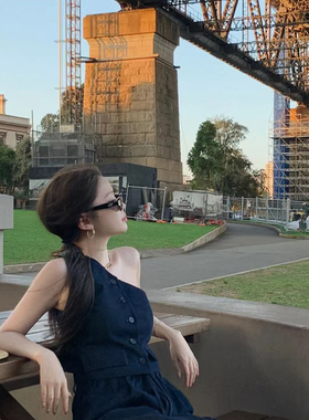 复古猫眼高级感墨镜女款2025新款窄框时髦网红防紫外线太阳眼镜