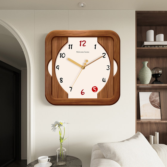 Medieval style swing wall clock without punching quartz clock wall watch