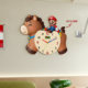 Tail Wagging Quartz Clock Silent Wall Clock Perpetual Calendar