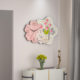 Punch-free perpetual calendar decorative silent clock for home use