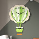 Decorative painting clock with punch-free wall clock
