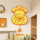 Rich Clock No-Punch Swing Wall Clock for Dining Room and Living Room