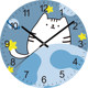 Dilan clock wall clock living room home cartoon cute