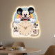 Clock Silent Ambient Light Decorative Wall Clock No Hole-Punching