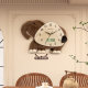 Elephant New Creative Quartz Clock No-Punch Wall Clock