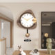 High-end artistic quartz clock without punching holes