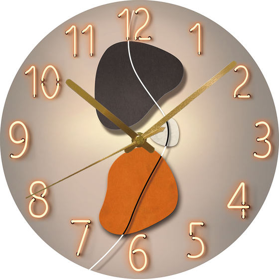 Dilan Watches Wall Clock Living Room Home Tempered Glass