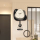 Art decorative painting clock wall clock silent punch-free