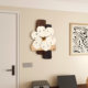 Artistic cream style wall clock without punching hole clock wall clock