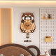 Little Bear Swinging Perpetual Calendar Wall Clock No Punch