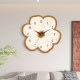 Creative cream style wall clock living room wall clock silent clock