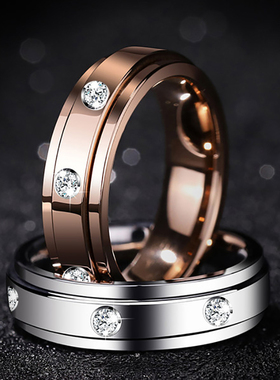 莫桑石戒指情侣女食指男