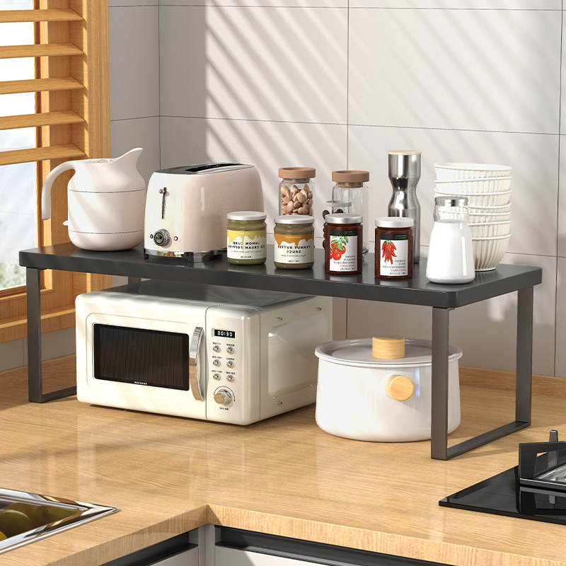 厨房微波炉架子置物架多功能支架多层家用烤箱台面电饭锅收纳层架,淘宝优惠券,粉丝福利购,淘宝优惠卷