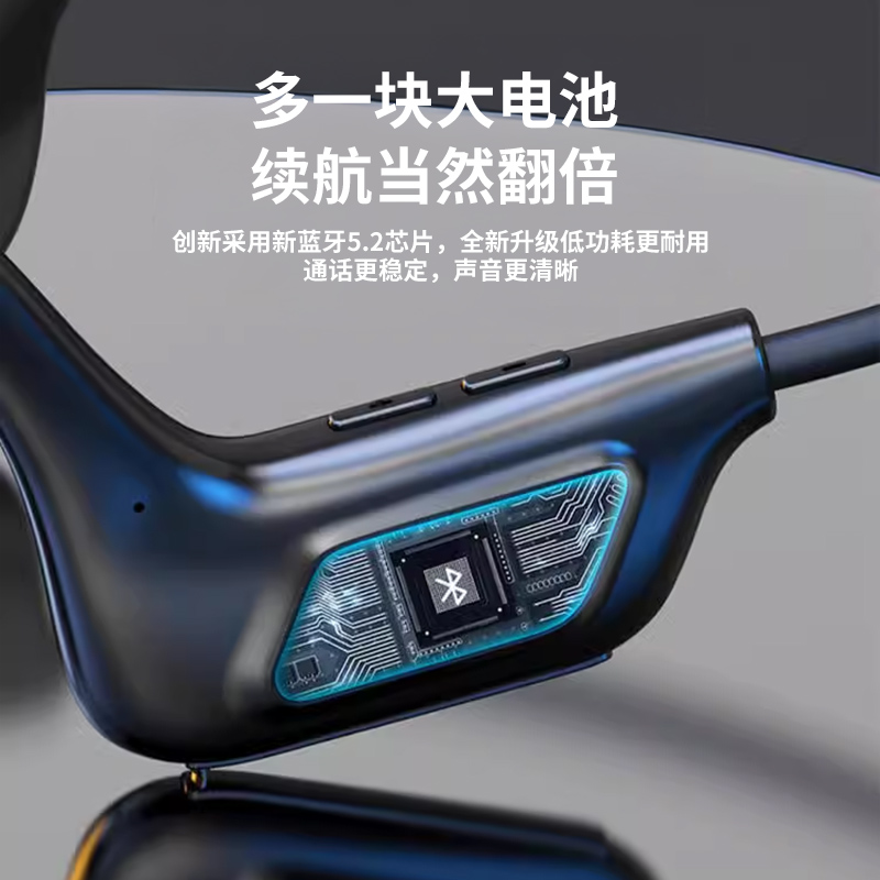 蓝牙耳机可插卡骨传导2025新款不入耳真无线运动跑步专用原装正品