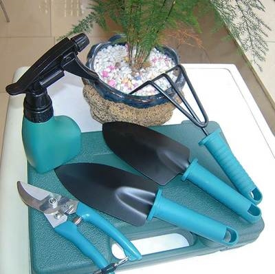 家庭花园艺工具箱/种植盆景栽肉肉植物长辈/十件套装铲耙剪送用品