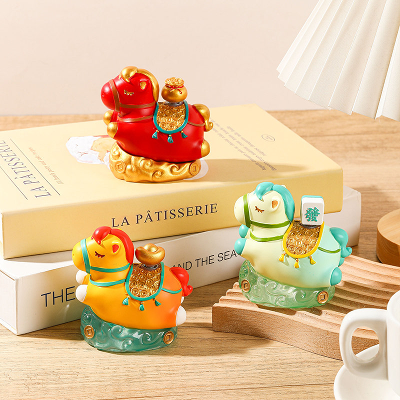 洛阳文创唐三彩小胖马办公桌面装饰品马上有钱摆件河南文创纪念品,淘宝优惠券,粉丝福利购,淘宝优惠卷