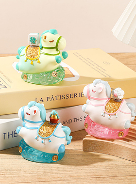 洛阳文创纪念品马上有钱摆件