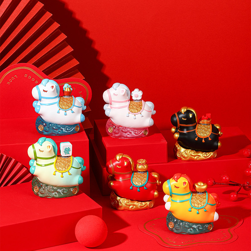 洛阳文创唐三彩小胖马办公桌面装饰品马上有钱摆件河南文创纪念品,淘宝优惠券,粉丝福利购,淘宝优惠卷