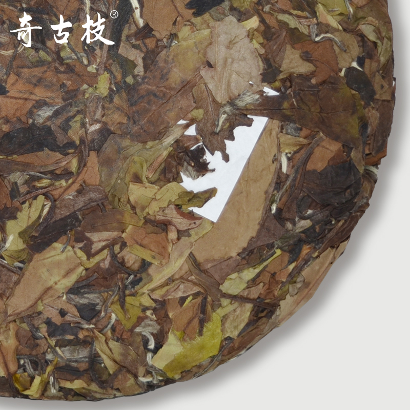 奇古枝福鼎白茶2019年贡眉茶饼高山茶叶老白茶300g五虎将赵云-图0