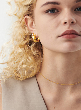 MISSOMA金色嵌珠锁骨链个性轻奢