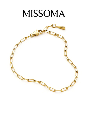 Missoma 迷你回形针链条手链轻奢小众设计感手饰叠戴礼物送女友