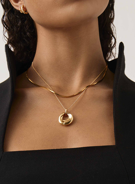 【杨旭文同款】Missoma浮光系列莫比乌斯环项链高级感轻奢项链