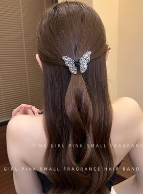 超美的蝴蝶发夹春夏新款bb夹碎发夹闪钻仙女刘海夹